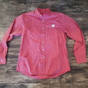 Antigua Wiscosin Badgers Button Down. Large